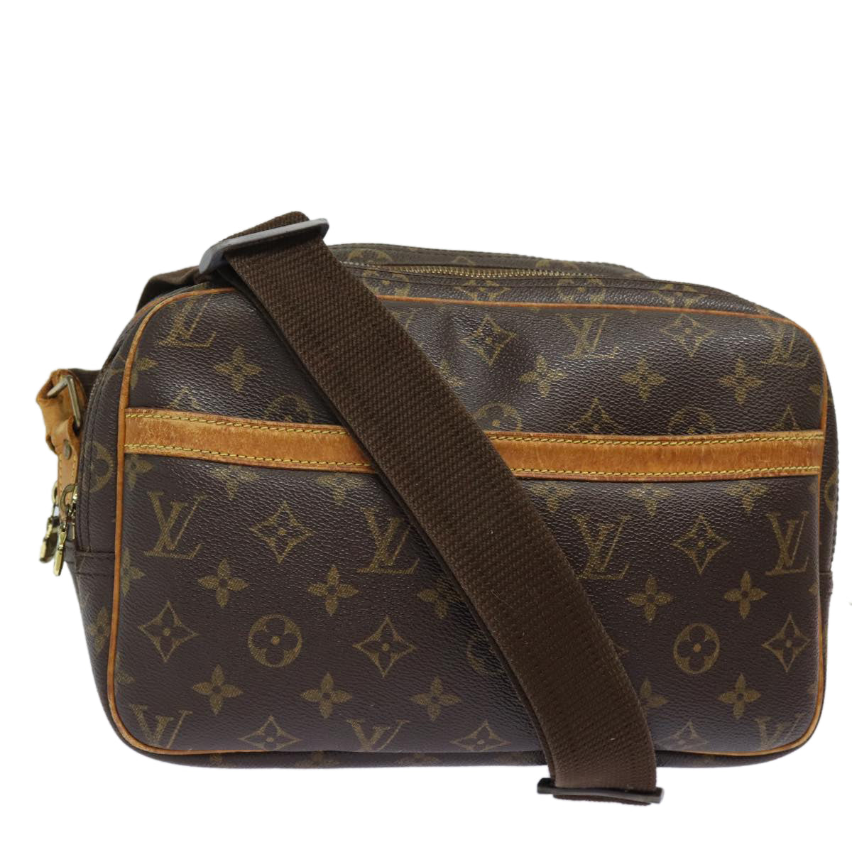 LOUIS VUITTON Monogram Reporter PM Shoulder Bag M45254 LV Auth 81804