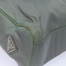PRADA Handtasche Nylon Grau Auth 81833-9