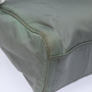 PRADA Hand Bag Nylon Gray Auth 81833-15