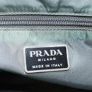 PRADA Hand Bag Nylon Gray Auth 81833-18