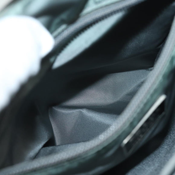 PRADA Handtasche Nylon Grau Auth 81833