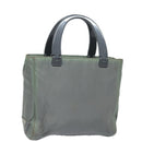 PRADA Hand Bag Nylon Gray Auth 81833-1