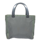 PRADA Hand Bag Nylon Gray Auth 81833-13