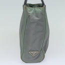 PRADA Handtasche Nylon Grau Auth 81833-3