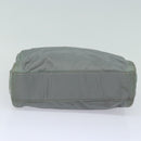 PRADA Hand Bag Nylon Gray Auth 81833-5