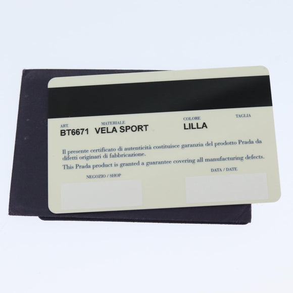 PRADA Shoulder Bag Nylon Purple Auth 81834