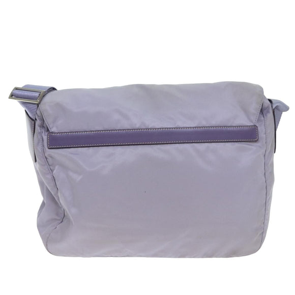 PRADA Shoulder Bag Nylon Purple Auth 81834