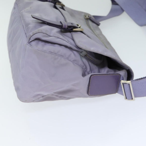 PRADA Shoulder Bag Nylon Purple Auth 81834