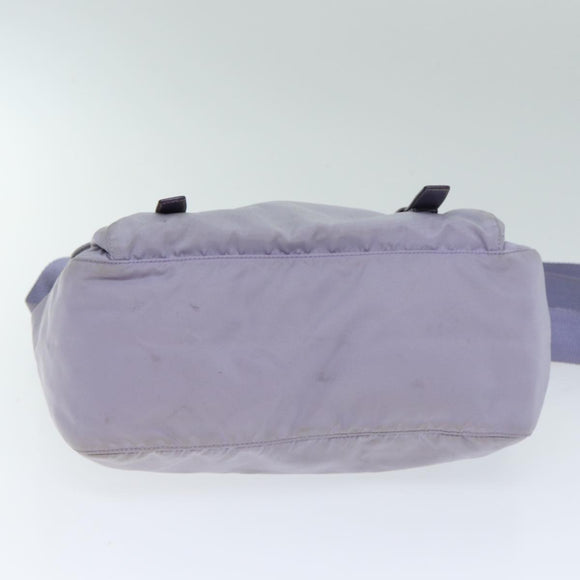 PRADA Shoulder Bag Nylon Purple Auth 81834