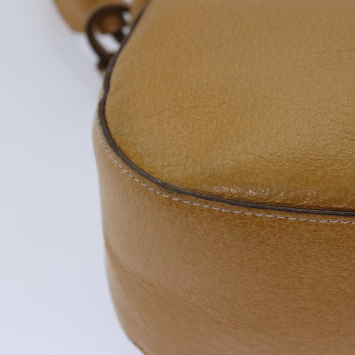 GUCCI Shoulder Bag Leather Yellow 001 2058 Auth 81846