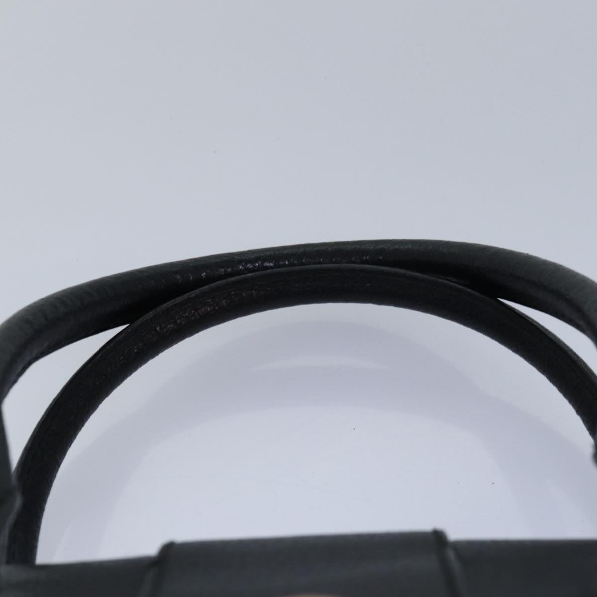 GUCCI GG Canvas Hand Bag Black 124286 Auth 81873