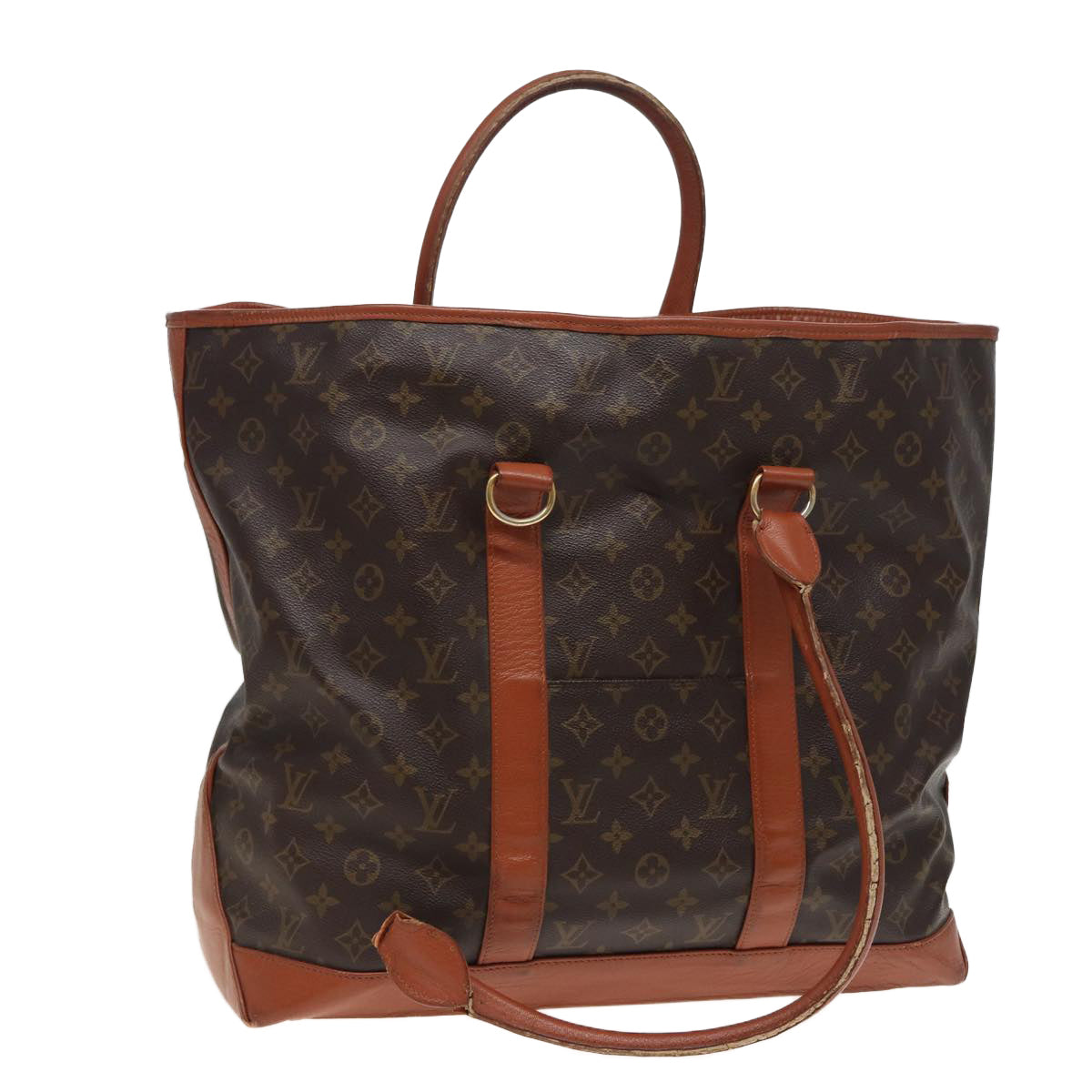 LOUIS VUITTON Monogram Sac Weekend GM Tote Bag M42420 LV Auth 81885