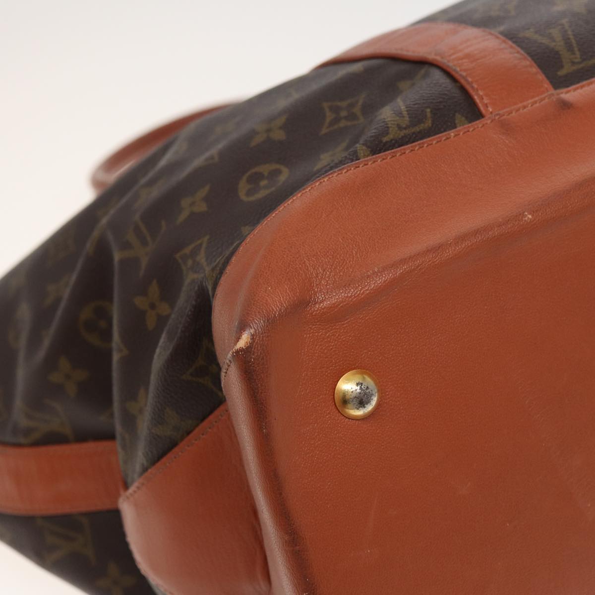 LOUIS VUITTON Monogram Sac Weekend GM Tote Bag M42420 LV Auth 81885