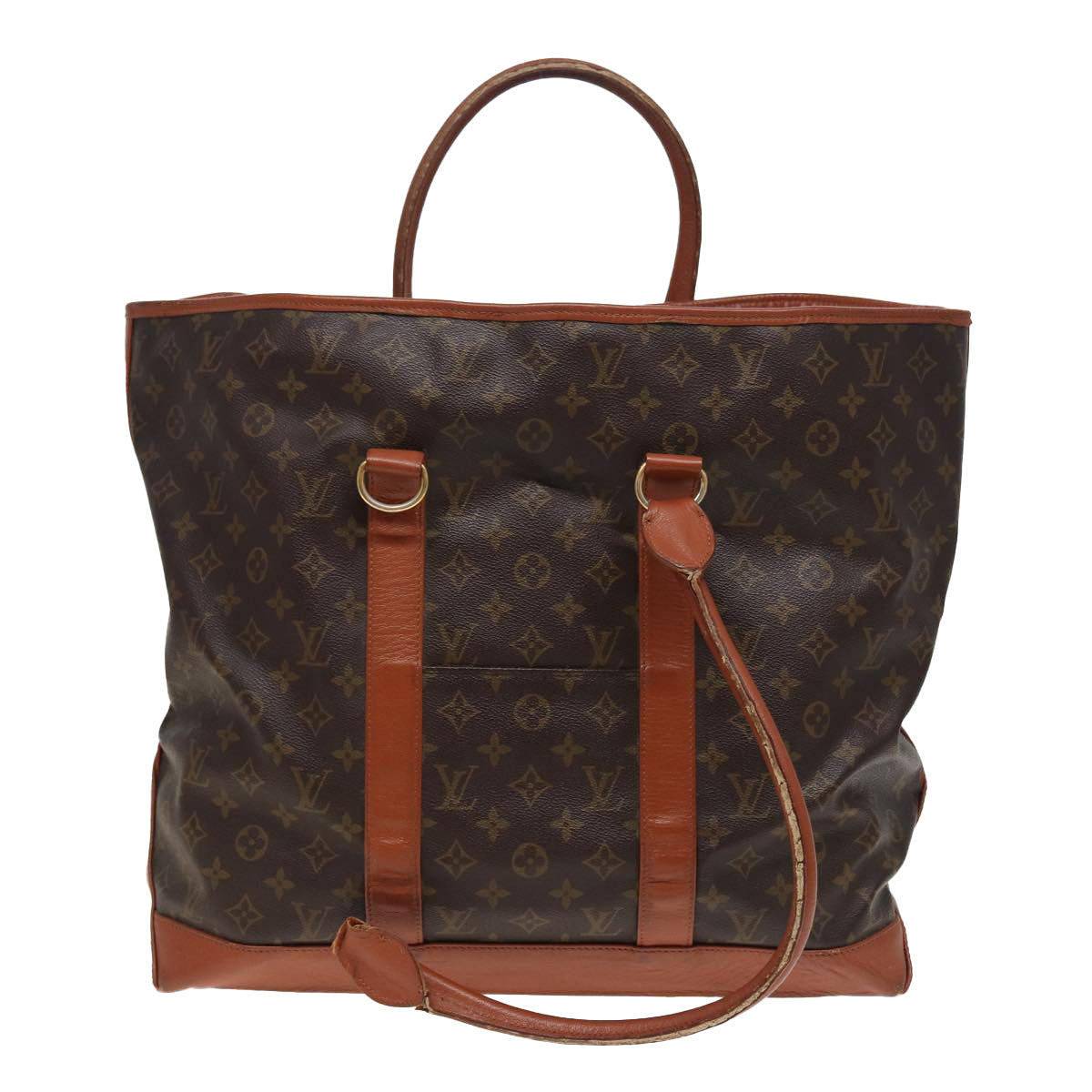 LOUIS VUITTON Monogram Sac Weekend GM Tote Bag M42420 LV Auth 81885