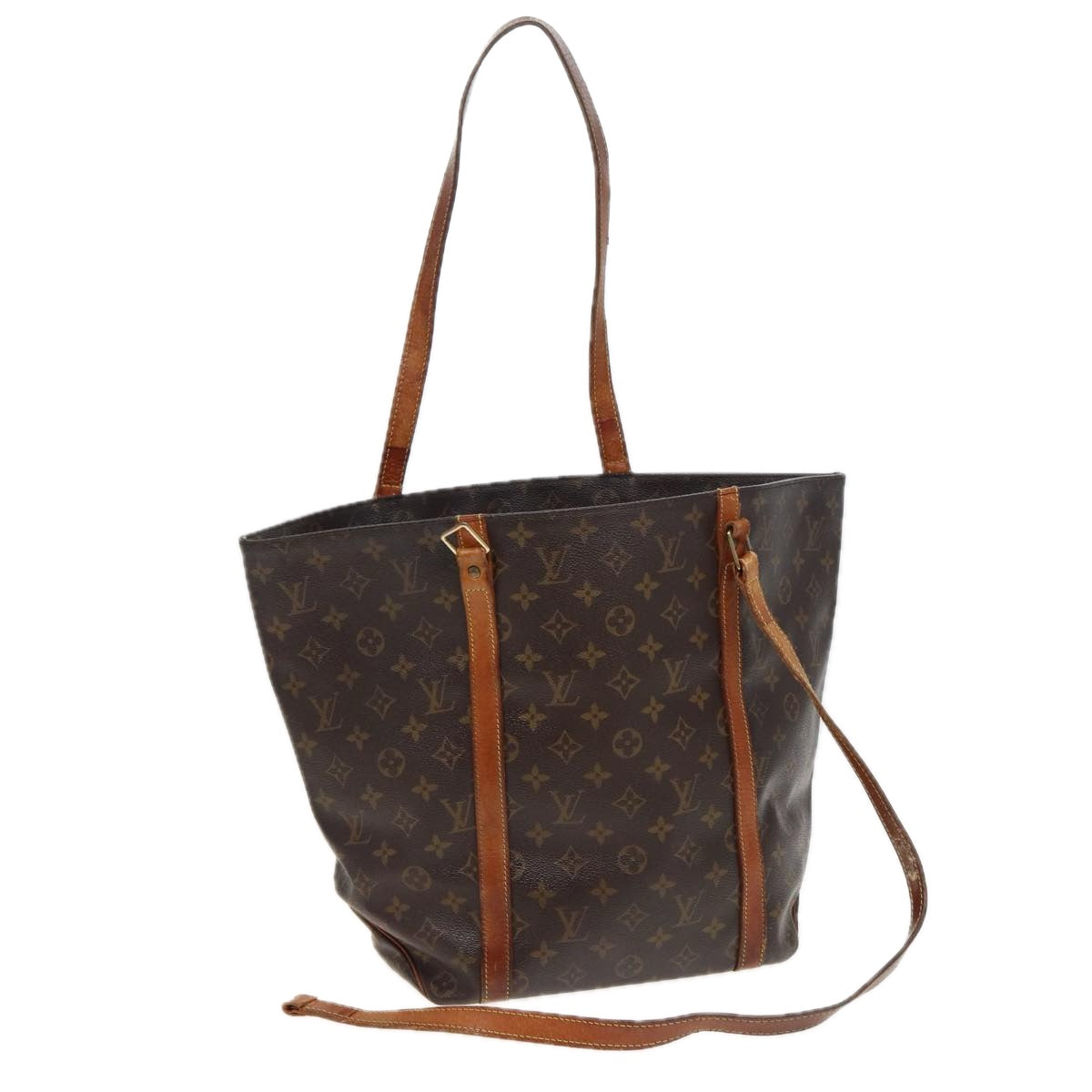 LOUIS VUITTON Monogram Sac Shopping Tote Bag M51108 LV Auth 81887