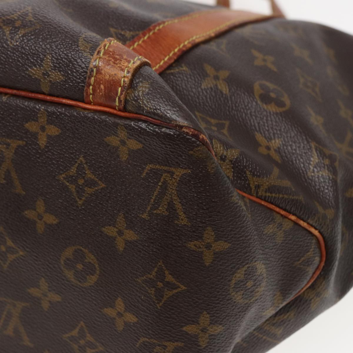 LOUIS VUITTON Monogram Sac Shopping Tote Bag M51108 LV Auth 81887