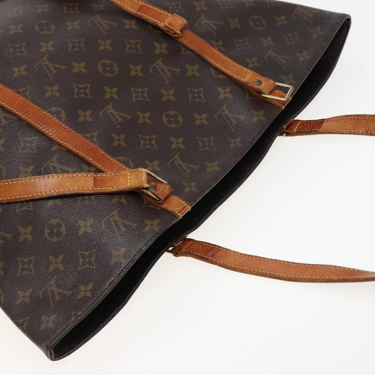 LOUIS VUITTON Monogram Sac Shopping Tote Bag M51108 LV Auth 81887