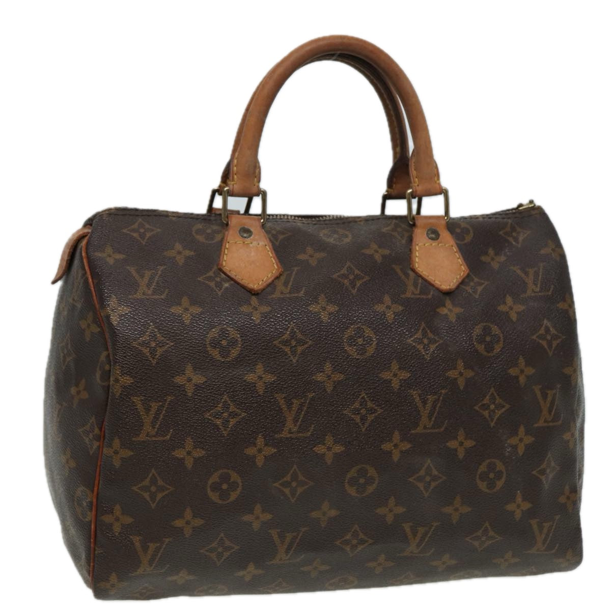 LOUIS VUITTON Monogram Speedy 30 Hand Bag M41526 LV Auth 81892