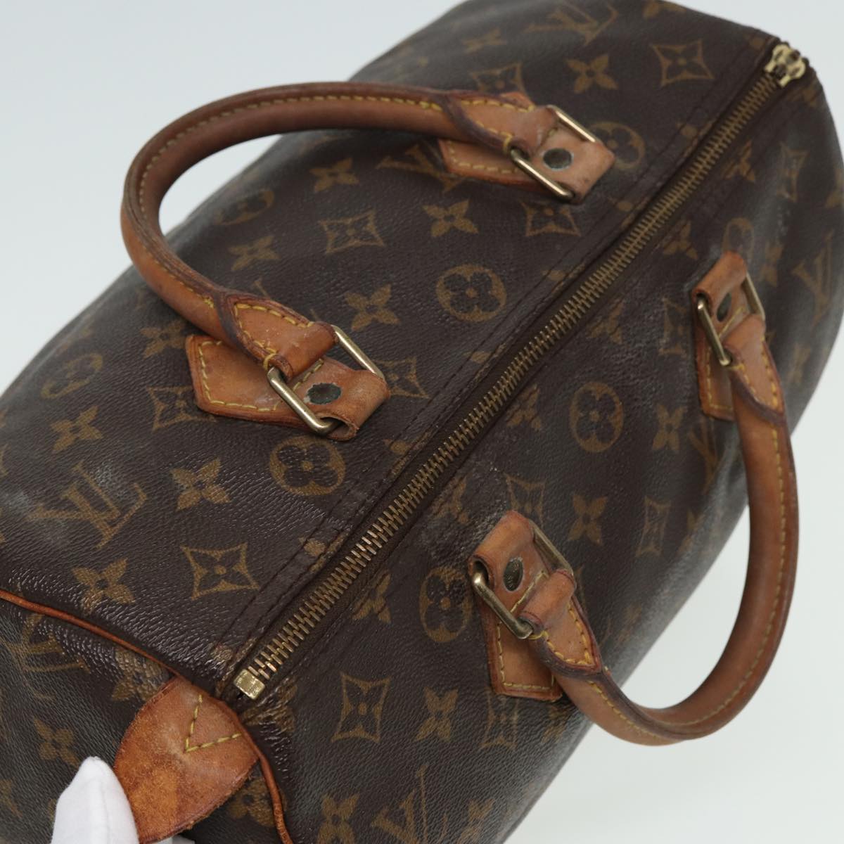 LOUIS VUITTON Monogram Speedy 30 Hand Bag M41526 LV Auth 81892