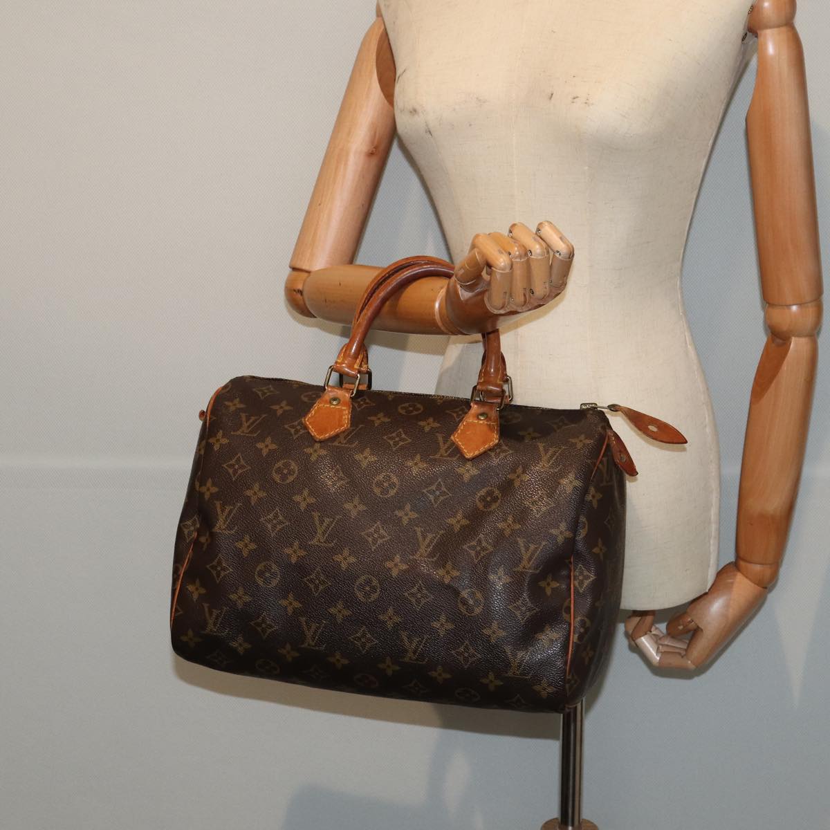 LOUIS VUITTON Monogram Speedy 30 Hand Bag M41526 LV Auth 81896