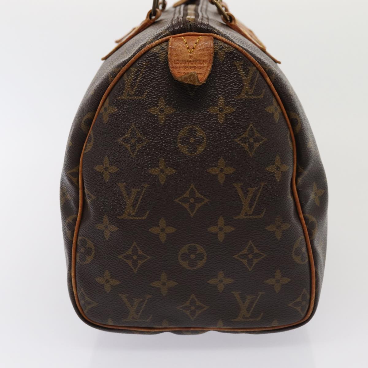 LOUIS VUITTON Monogram Speedy 30 Hand Bag M41526 LV Auth 81896