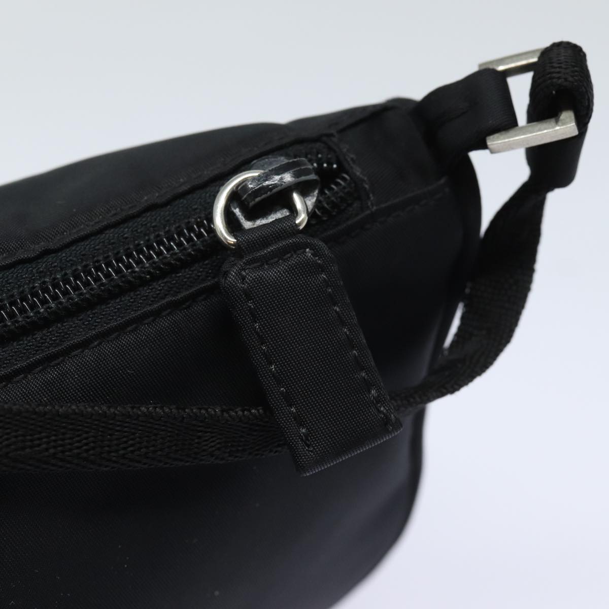 PRADA Accessory Pouch Nylon Black Auth 81898