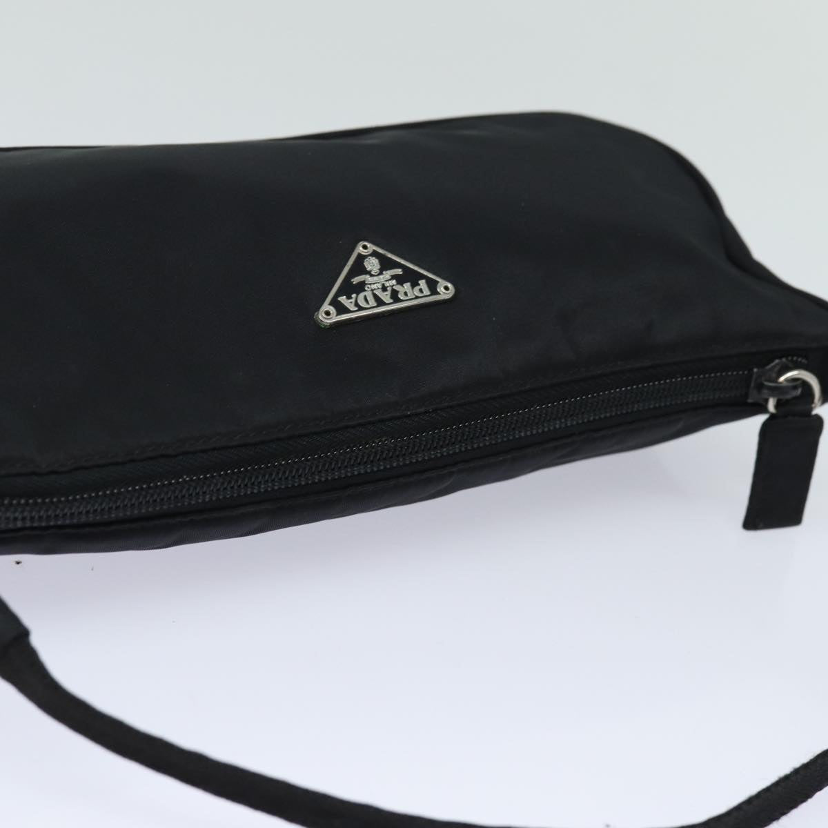 PRADA Accessory Pouch Nylon Black Auth 81898