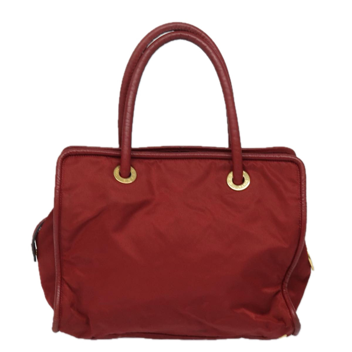 CELINE Hand Bag Nylon Red Auth 81901 - 0