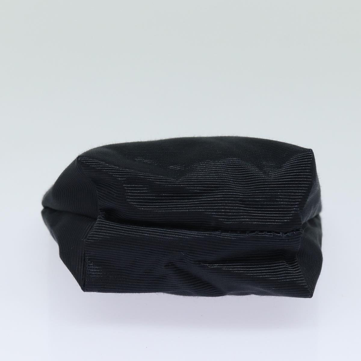 CELINE Circle Pouch Nylon Black Auth 81902