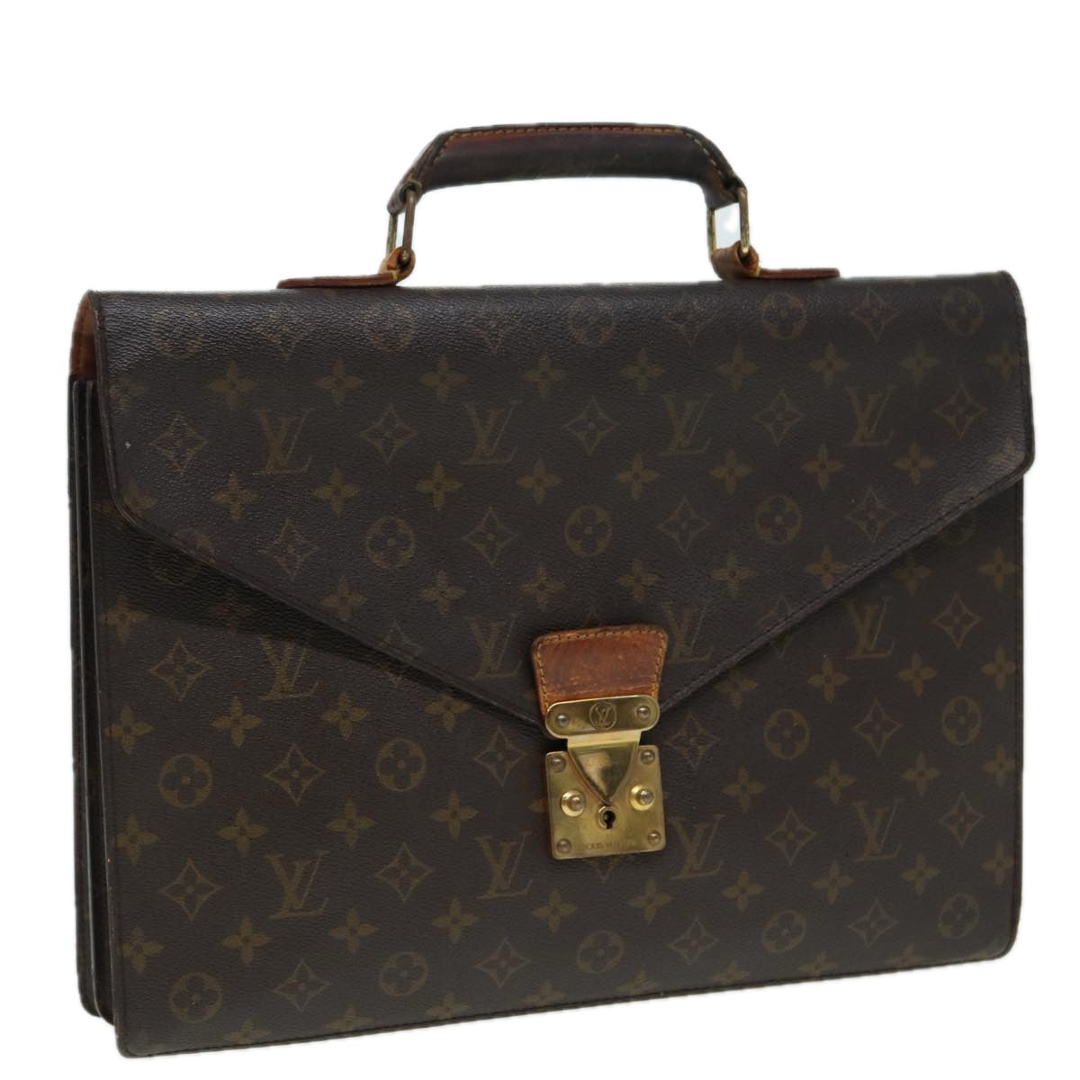 LOUIS VUITTON Monogram Serviette Conseiller Briefcase M53331 LV Auth 81916