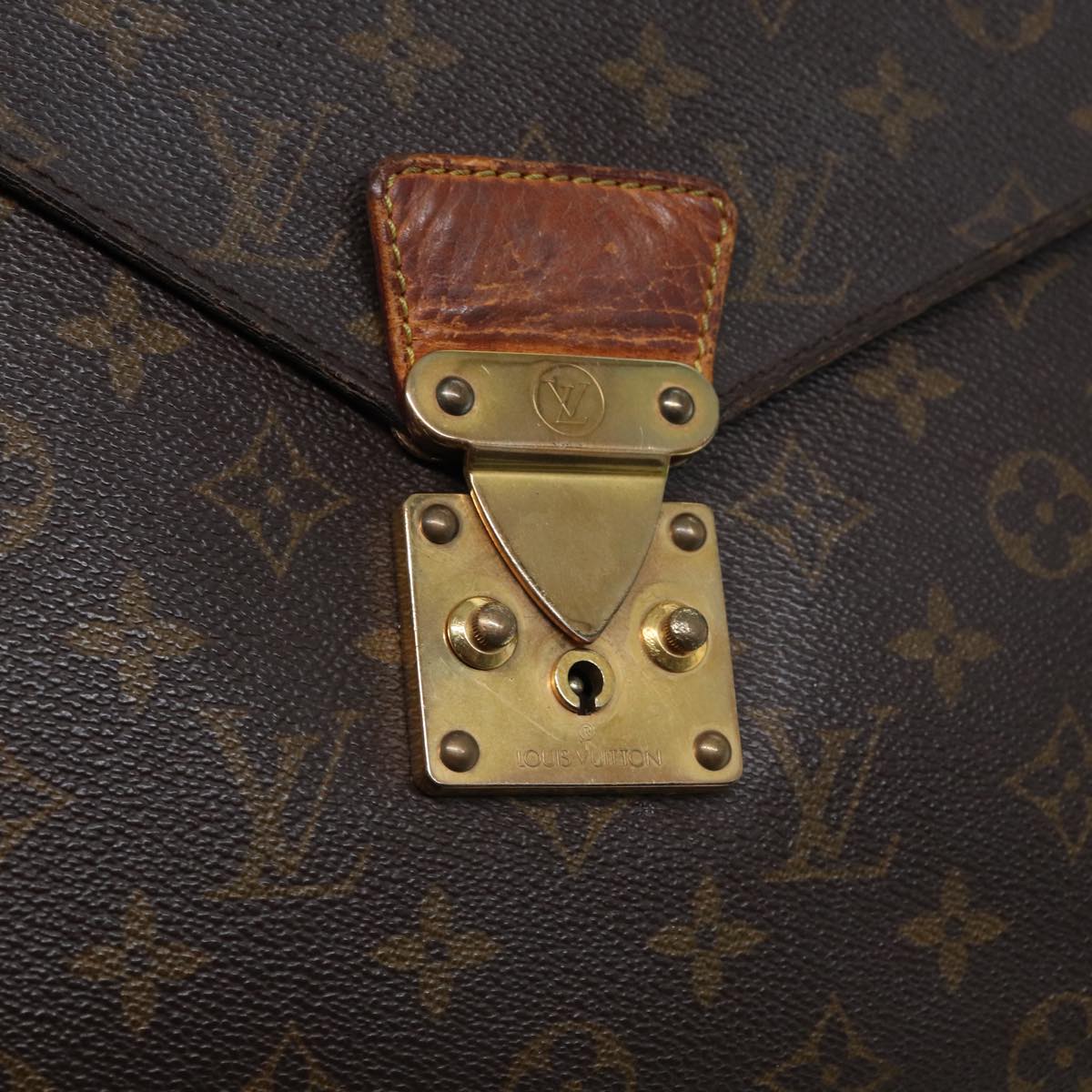 LOUIS VUITTON Monogram Serviette Conseiller Briefcase M53331 LV Auth 81916