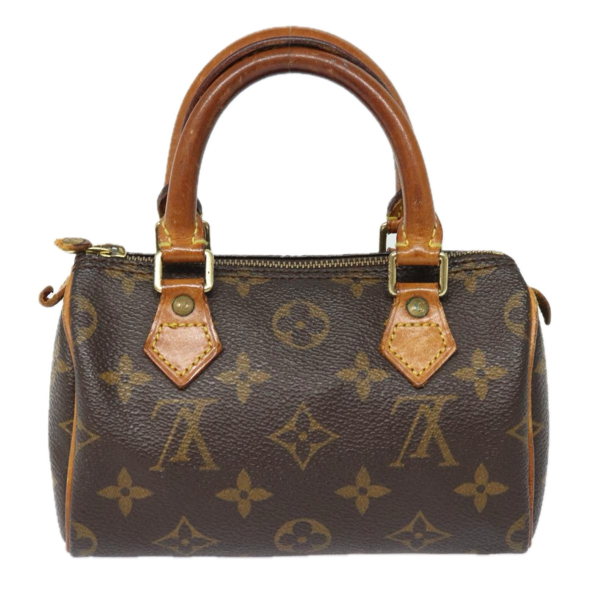 LOUIS VUITTON Monogram Mini Speedy Hand Bag M41534 LV Auth 81918