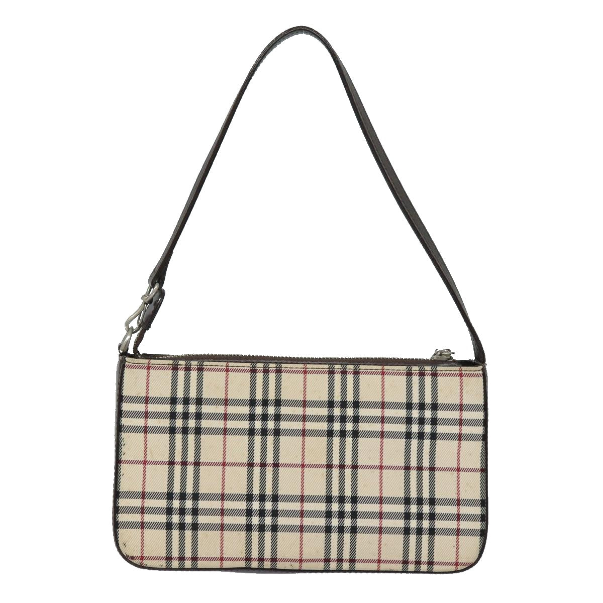 BURBERRY Nova Check Hand Bag Canvas Beige Auth 81919 - 0