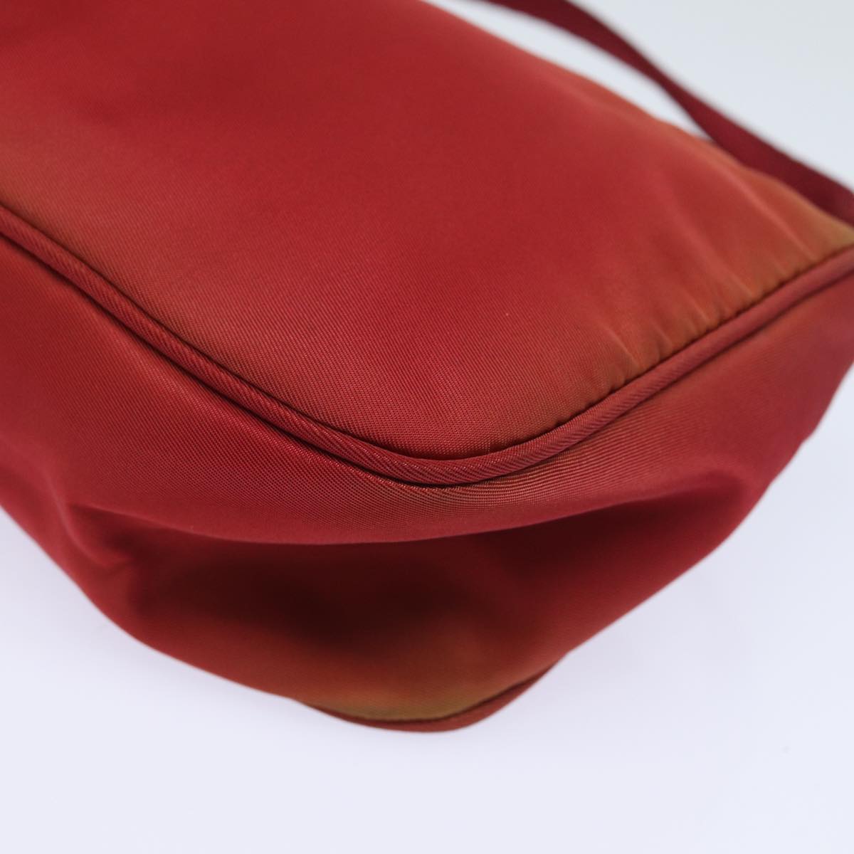 PRADA Accessory Pouch Nylon Red Auth 81927