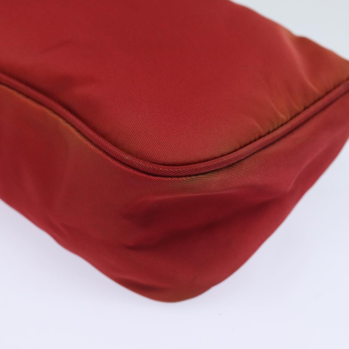 PRADA Accessory Pouch Nylon Red Auth 81927