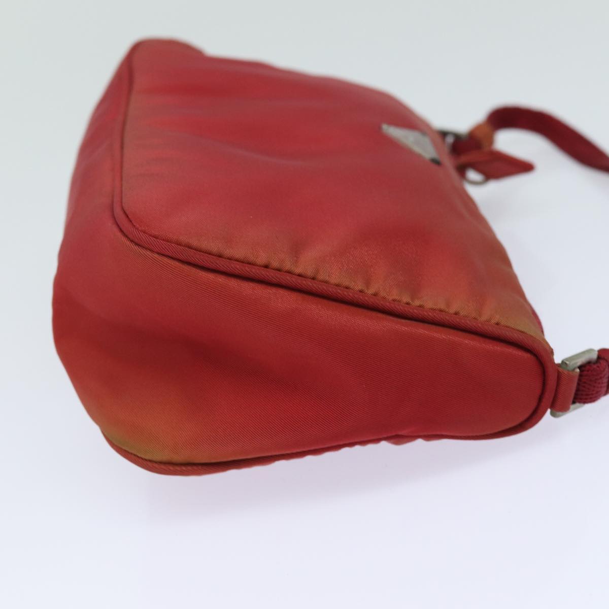 PRADA Accessory Pouch Nylon Red Auth 81927