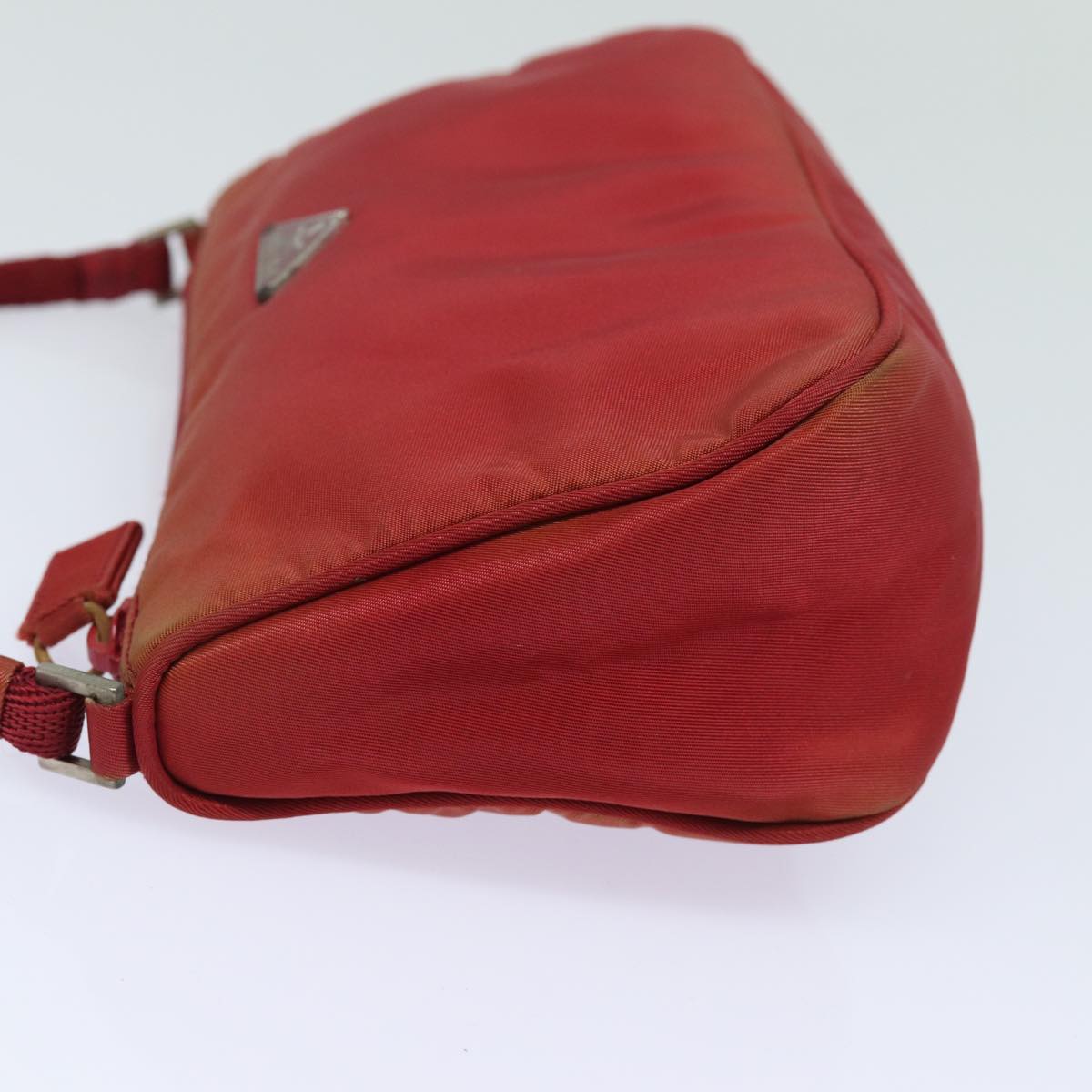 PRADA Accessory Pouch Nylon Red Auth 81927