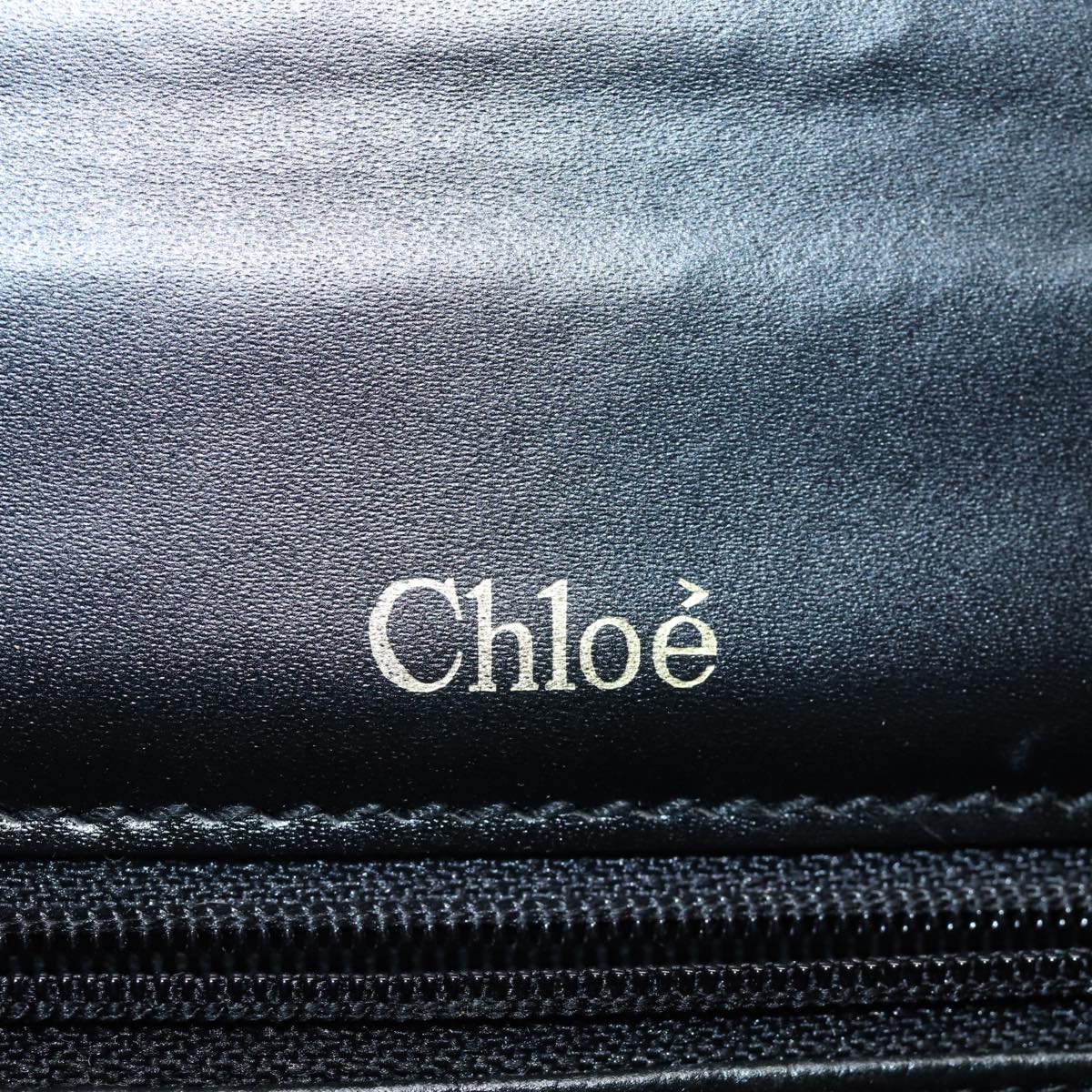 Chloe Hand Bag Leather 2way Black Auth 81953