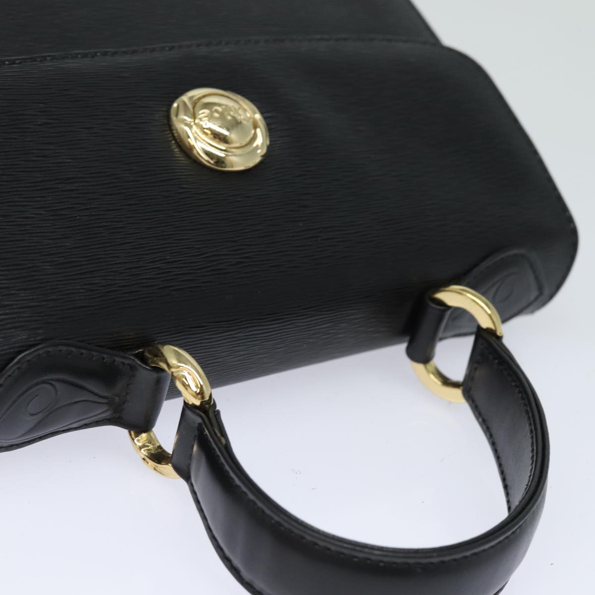 Chloe Hand Bag Leather 2way Black Auth 81953