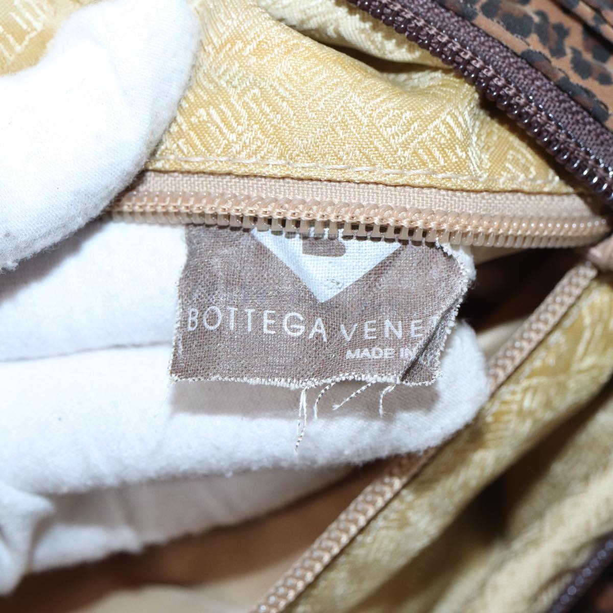 BOTTEGA VENETA Tote Bag Nylon Brown Auth 81983