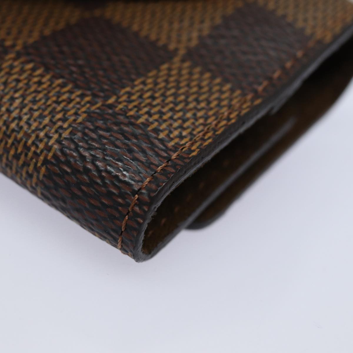 LOUIS VUITTON Damier Ebene Bouton Du Manchette Damier 4 Cuffs M64675 Auth 81996