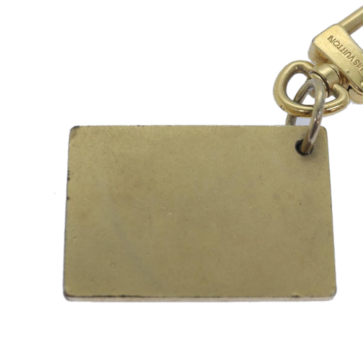 LOUIS VUITTON Porte Cles Jean Key Holder Gold M65374 LV Auth 81997