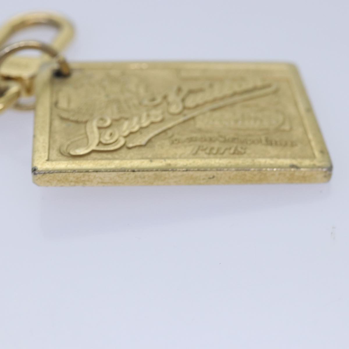 LOUIS VUITTON Porte Cles Jean Key Holder Gold M65374 LV Auth 81997