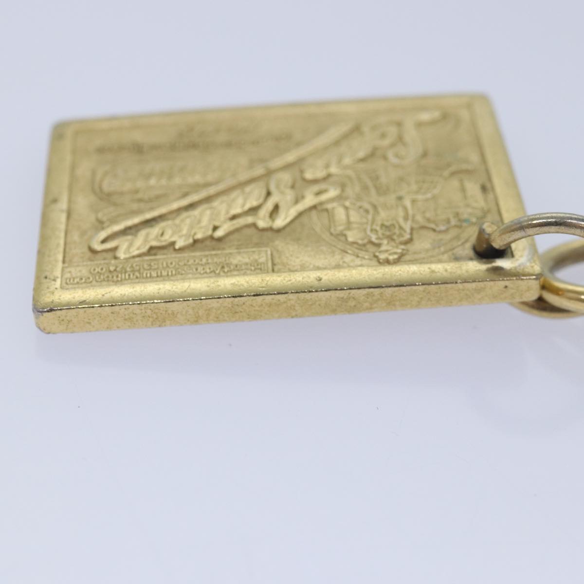 LOUIS VUITTON Porte Cles Jean Key Holder Gold M65374 LV Auth 81997