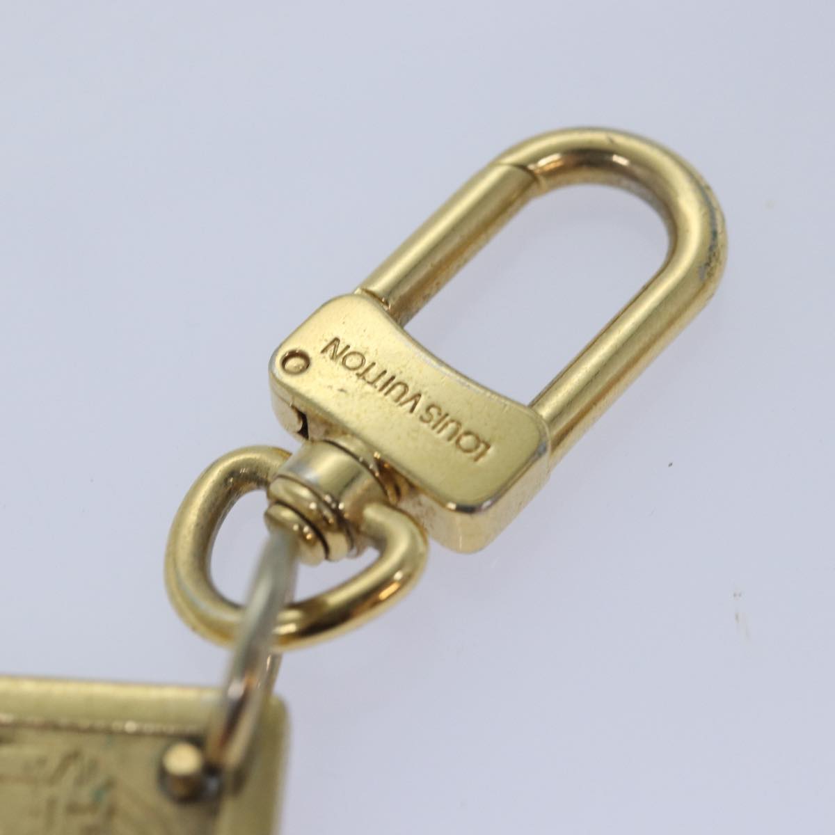 LOUIS VUITTON Porte Cles Jean Key Holder Gold M65374 LV Auth 81997