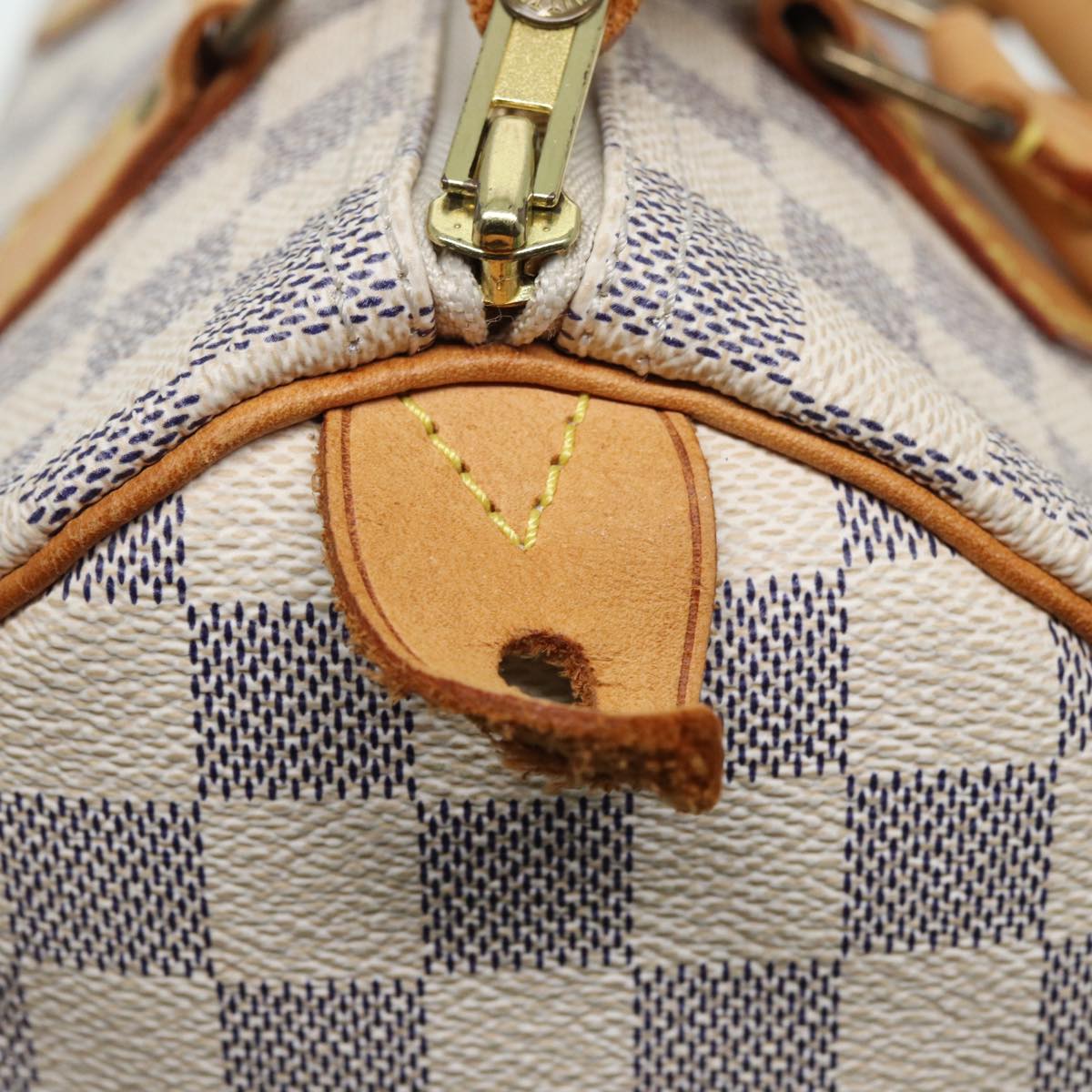 LOUIS VUITTON Damier Azur Speedy 25 Hand Bag N41534 LV Auth 82000