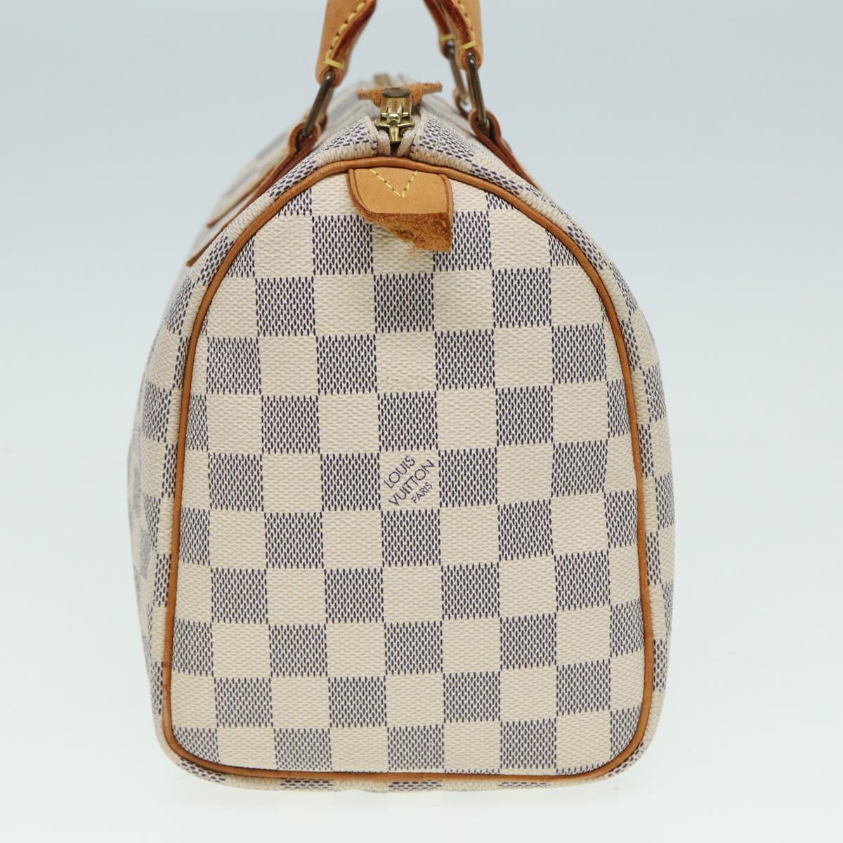 LOUIS VUITTON Damier Azur Speedy 25 Hand Bag N41534 LV Auth 82000