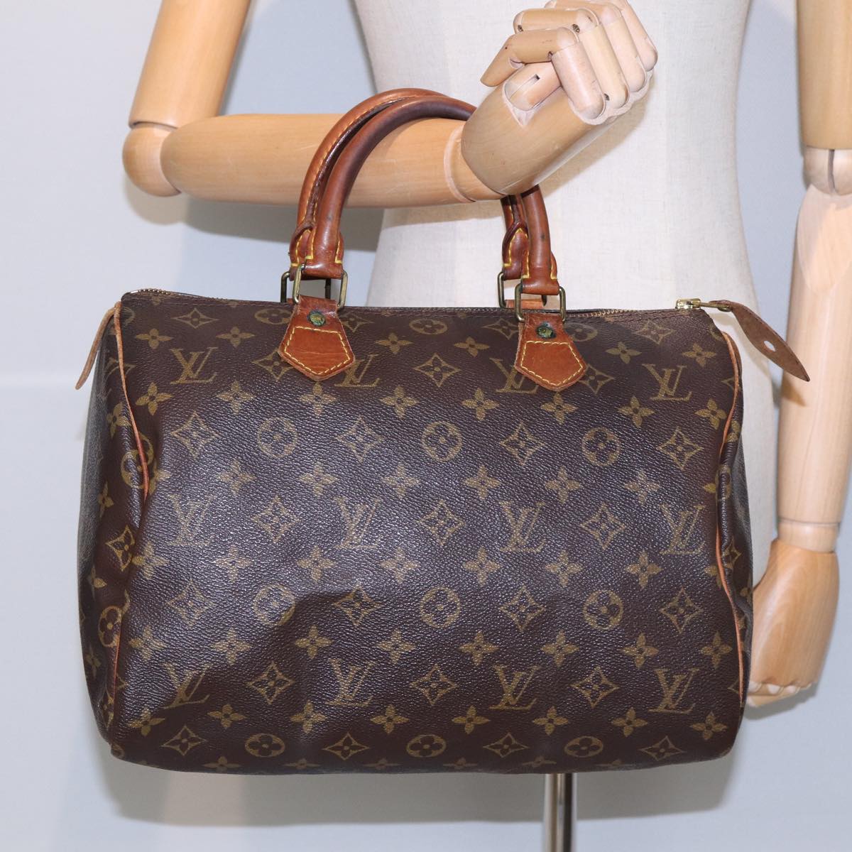 LOUIS VUITTON Monogram Speedy 30 Hand Bag M41526 LV Auth 82001