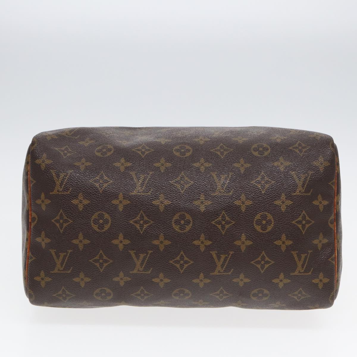 LOUIS VUITTON Monogram Speedy 30 Hand Bag M41526 LV Auth 82001