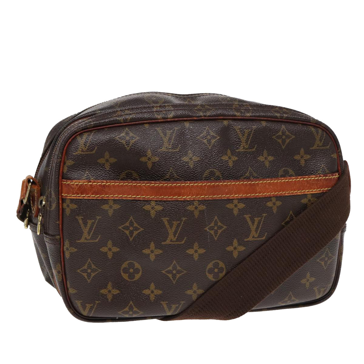 LOUIS VUITTON Monogram Reporter PM Shoulder Bag M45254 LV Auth 82003